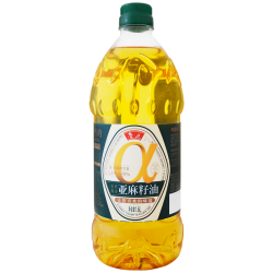 鲁花 食用油 压榨特香亚麻籽油1.6L