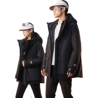 高梵风衣壳4.0五分奢华户外鹅绒服羽绒服男女同款 黑色 2XL