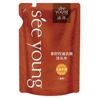 滋源（seeyoung）茶籽控油去屑洗头水235ml（油性适用）滋养水润头皮减少头屑 补充装