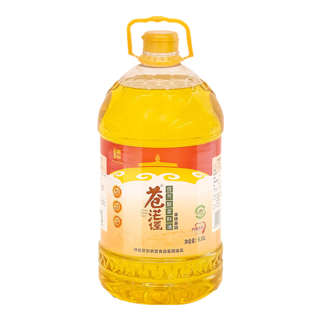 苍茫谣 CangmangYao）芥花油 低芥酸菜籽油 6.18L