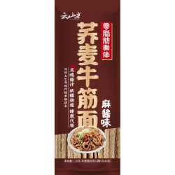 云山半 山半 荞麦牛筋面 麻酱味120g