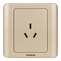 SIEMENS 西门子 vista远景系列 5UB02001CC133 16A三孔插座 金棕色