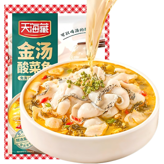 天海藏 金汤酸菜鱼430g*9袋预制菜生鲜黑鱼片 方便菜源头直发