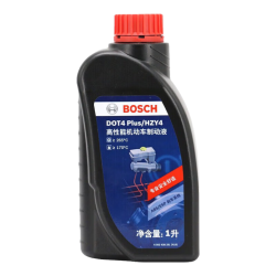 博世 DOT4 plus升级版刹车油 汽车制动液 离合器油 全合成 通用型1升 DOT4 PlUS 2升装（1L*2）