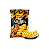 乐事 大波浪 马铃薯片 碳烤五花肉味 70g
