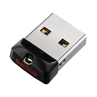 SanDisk 闪迪 酷系列 酷豆 CZ33 USB 2.0 U盘 黑色 16GB USB-A