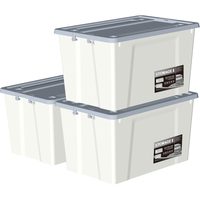 清野の木 艺术家系列 D052 收纳箱 56L*3个 象牙白