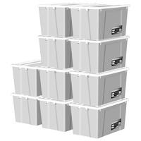 清野の木 艺术家系列 D052 收纳箱 56L*10个 灰色