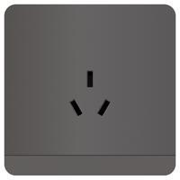 Schneider Electric 施耐德电气 AvatarOn绎尚系列 E83426_16CS_SL_C1 16A三孔插座 荧光灰色