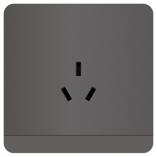 Schneider Electric 施耐德电气 AvatarOn绎尚系列 E83426_16CS_SL_C1 16A三孔插座 荧光灰色