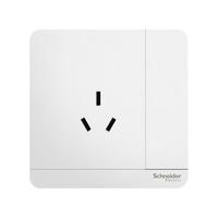 Schneider Electric 施耐德电气 AvatarOn绎尚系列 三孔带开关插座 镜瓷白