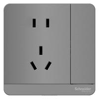 Schneider Electric 施耐德电气 AvatarOn绎尚系列 E8315_2_10US_SL_C1 五孔带双控开关插座 荧光灰色
