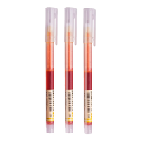 Snowhite 白雪 T16 拔帽中性笔 黄色 0.5mm 12支装