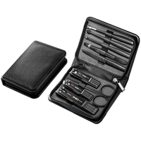 RIMEI 金达日美 DR801B 指甲刀套装 9件套 黑底皮