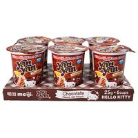meiji 明治 欣欣杯 酱饼干条 巧克力味 25g*6杯