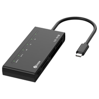 毕亚兹 Type-C高速多合一读卡器 SD/TF/CF/XD/MS七合一 适用行车记录仪单反监控电脑手机相机储存内存卡