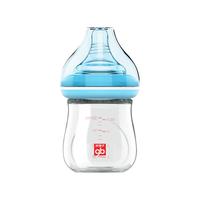 gb 好孩子 拥抱系列 B80393 玻璃奶瓶 120ml 粉蓝 0岁+