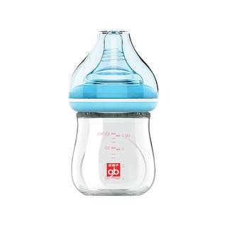 gb 好孩子 拥抱系列 B80393 玻璃奶瓶 120ml 粉蓝 0岁+