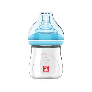 gb 好孩子 拥抱系列 B80393 玻璃奶瓶 120ml 粉蓝 0岁+