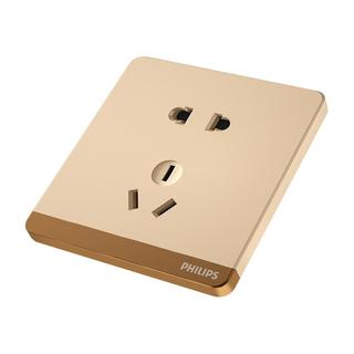 PHILIPS飞利浦86型一开五孔开关插座带usb多家用16a空调暗装全屋套餐轻奢（一开多控(中途））