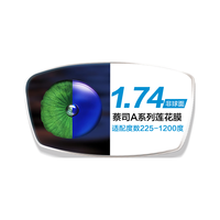 ZEISS 蔡司 A系列 1.74折射率 非球面镜片 1片装