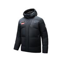 安踏冰甲羽绒丨防泼水90羽绒服男冬季防风保暖棉服外套152447926N 基础黑/基础黑-6 M