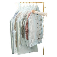 TAILI 太力 羽绒服真空收纳袋衣服防尘罩 外套大衣西服挂式压缩袋4件套 2长2短