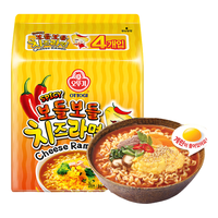 不倒翁韩国方便面速食 辣味真芝士拉面 泡面 444g(111g*4包入) 辣味真芝士拉面444g