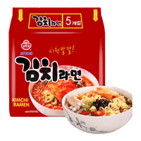 不倒翁 奥多吉 韩国 方便面拉面 泡菜拉面 泡面 600g(120g*5包入) 泡菜拉面600g