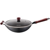 LOCK&LOCK 乐扣乐扣 CCI2345 炒锅(34cm、无涂层、精铁、黑色)