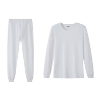 宜而爽(YOUR SUN)保暖内衣 男士棉质保暖内衣套装纯棉亲肤柔软透气秋衣秋裤 CW10白 XL/175