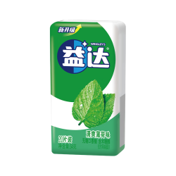 益达 无糖口香糖清爽薄荷味20片装  54g 1瓶