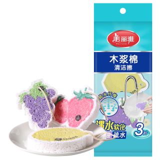 美丽雅 吸水不沾油厨海绵块魔力擦3片