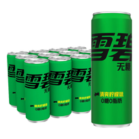 Sprite 雪碧 无糖汽水 清爽柠檬味 330ml*12听