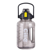 希乐（cille）大容量水杯男女运动水壶夏季健身水桶吨桶吨杯子DS-547阴影灰2.2L