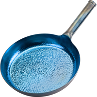 阎铁匠 铁锅章丘平底煎锅 牛排锅煎蛋锅烙饼锅煎盘少油烟无涂层已开锅 铁把26CM煎锅 26cm