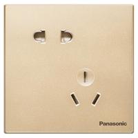 Panasonic 松下 悦宸系列 WWXC123MYZ 斜五孔插座 香槟金色 单只装
