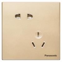Panasonic 松下 悦宸系列 WMWM123MYZ 斜五孔插座 香槟金色