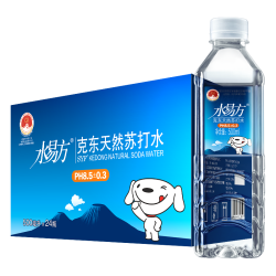 水易方 克东天然苏打水 弱碱性水 饮用水 500ml*24瓶 整箱