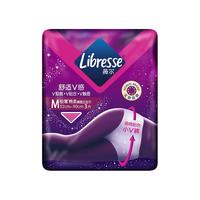 Libresse  舒适V感极薄棉柔裤型卫生巾 M码 3片