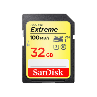  闪迪 Sandisk  Extreme 至尊极速系列 SD存储卡 32GB（UHS-I、V30、U3）