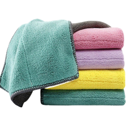 美家日记 抹布 25*25cm*5条百洁布 家务清洁厨房擦洗 洗车擦车毛巾洗碗布巾