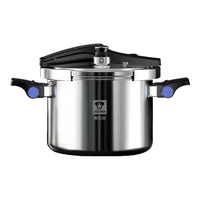 康巴赫高压锅304不锈钢家用燃气电磁炉通用防爆压力锅煲汤炖汤锅 22cm 5.5L