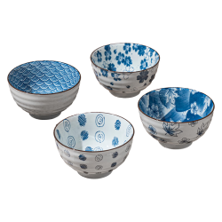 京东京造 北海道陶瓷碗 4.5英寸碗*4