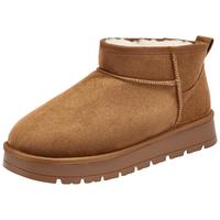 热风 2025年冬季男士雪地靴 08杏色 40