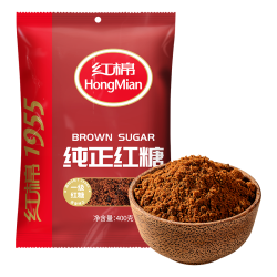 红棉 纯正红糖 厨房冲调冰粉红糖馒头甘蔗红糖  400g