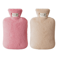 山山热水袋布套毛绒布套加绒保暖1.8L长绒布套粉色（只有布套） 【1.8L粉色长绒】布套1个