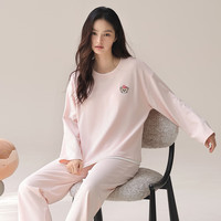 芬腾 女士休闲松弛家居服套装 粉色