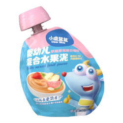 小鹿蓝蓝 苹果草莓番石榴果泥/80g