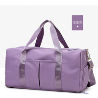 新款干湿分离运动包女瑜伽包大容量旅行包鞋位简约纯色健身包 10186709410255